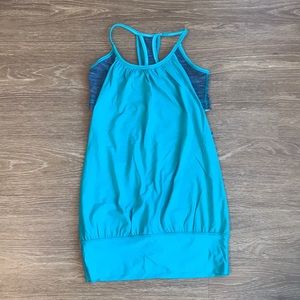 Lululemon Athletica No Limits Tank - Blue Tropics
